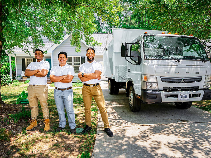 Junk Removal Expert with Client