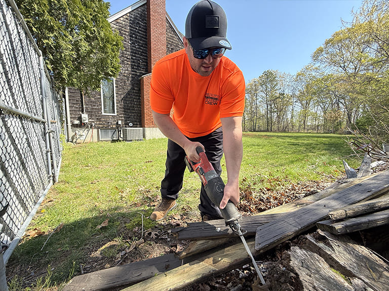 Junk Removal Expert with Client