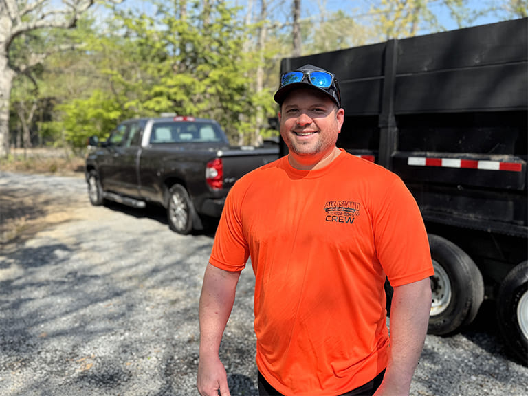 Junk Removal Expert with Client